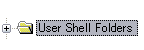 HKEY_CURRENT_USER\Software\Microsoft\Windows\CurrentVersion\Explorer\User Shell Folders で「User Shell Folders」を選択